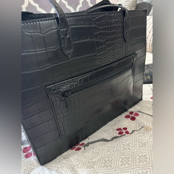 EUC* BEIS Work Tote - Black Croc - Picture 15 of 15